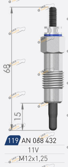 Свеча накаливания A-N PARTS 068 432